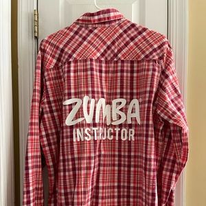 Zumba Instructor Button Down Shirt